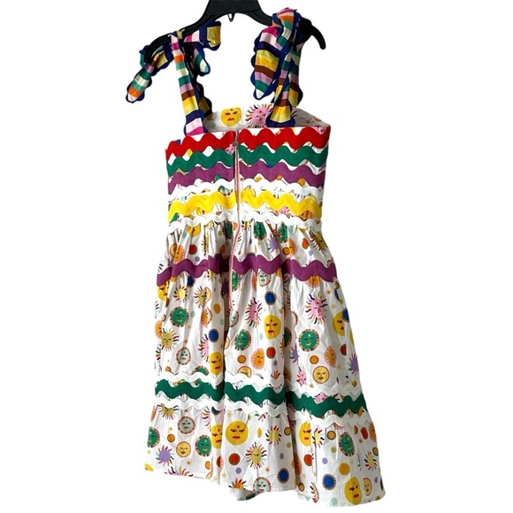 CeliaB Suhail Dress Sun Moon Print Astronomy Kitschy Whimsical Colorful size XS - Picture 13 of 16